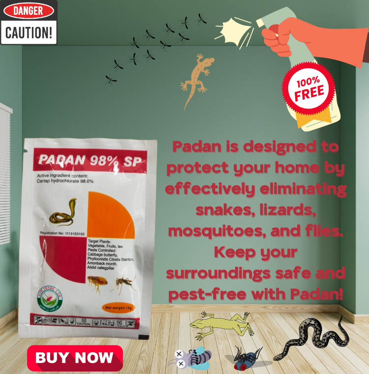 Padan 98% SP | Dangerous Insects Killer | By AAM Trade & Co.